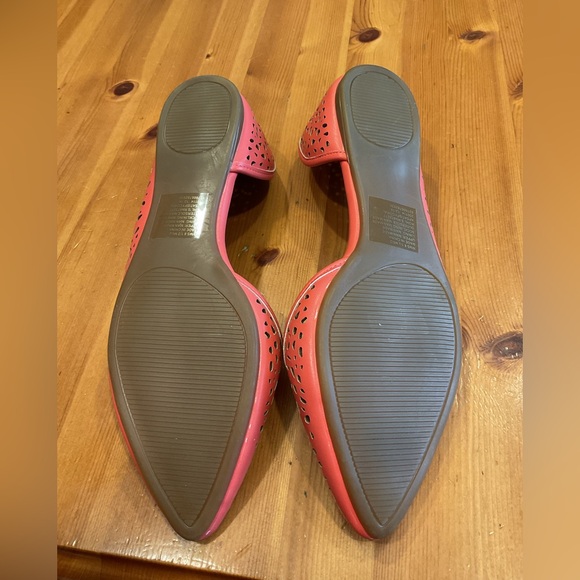 APT. 9 CORAL FLATS WOMENS SZ 8-1/2 8.5M CUTOUT LEOPARD FLORAL SUMMER SPRING NWT - Picture 6 of 8